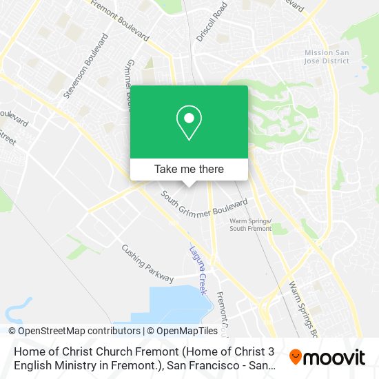 Mapa de Home of Christ Church Fremont (Home of Christ 3 English Ministry in Fremont.)