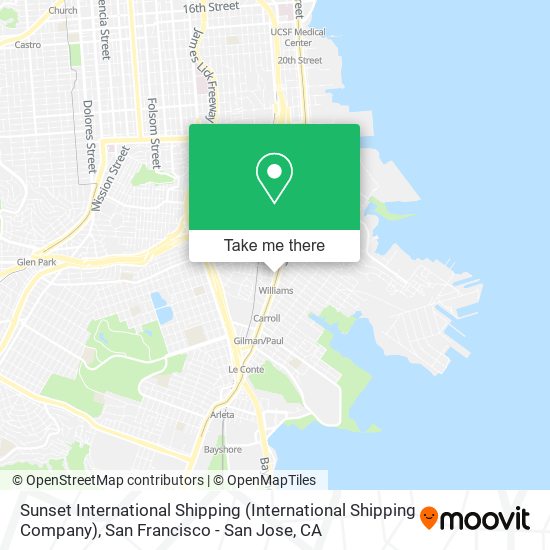 Sunset International Shipping (International Shipping Company) map