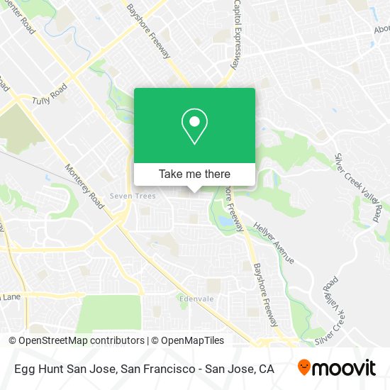 Egg Hunt San Jose map