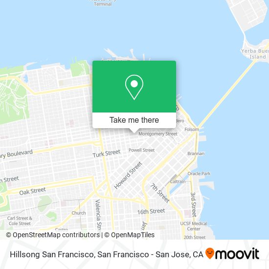 Mapa de Hillsong San Francisco