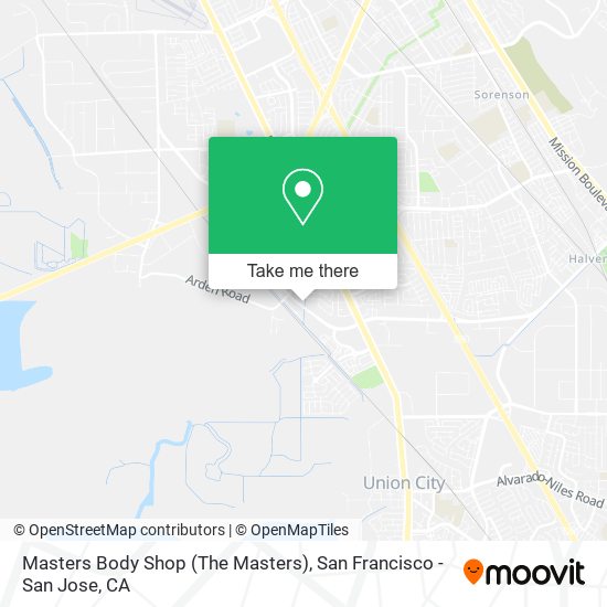 Masters Body Shop (The Masters) map