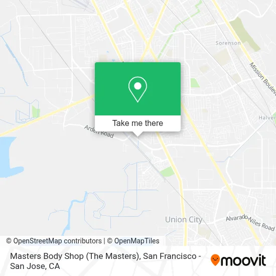 Masters Body Shop (The Masters) map