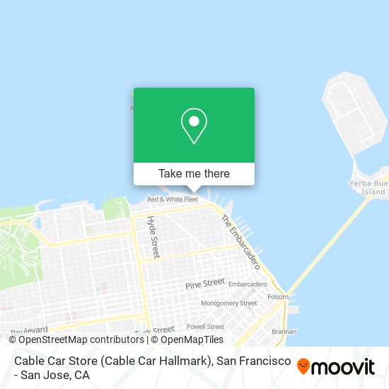 Mapa de Cable Car Store (Cable Car Hallmark)