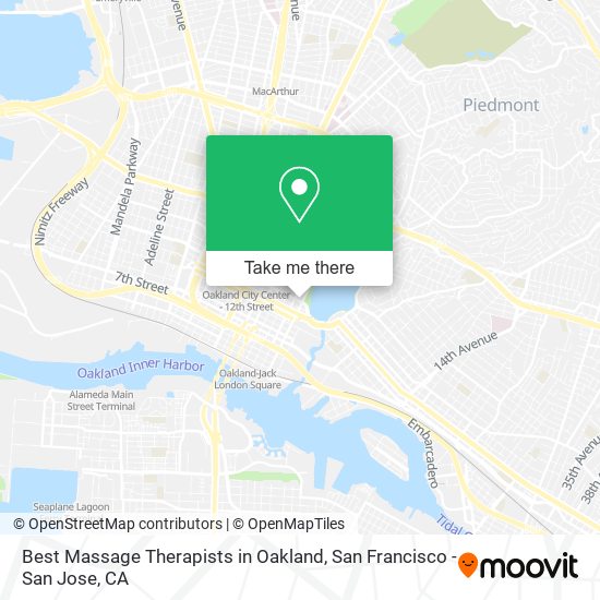 Best Massage Therapists in Oakland map