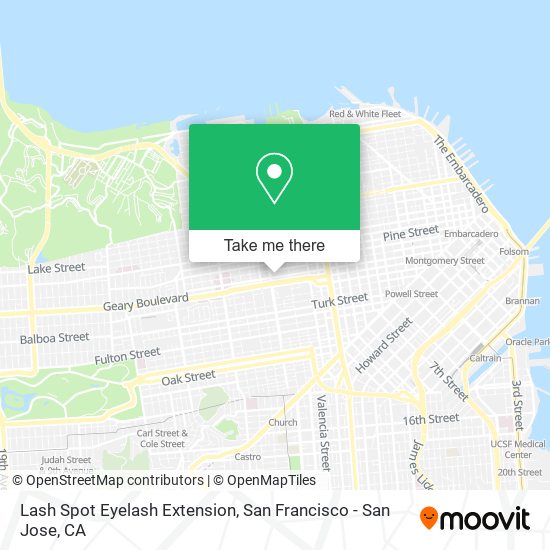 Lash Spot Eyelash Extension map