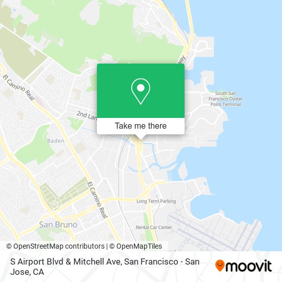 S Airport Blvd & Mitchell Ave map