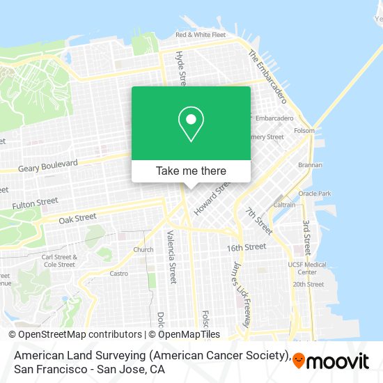 American Land Surveying (American Cancer Society) map