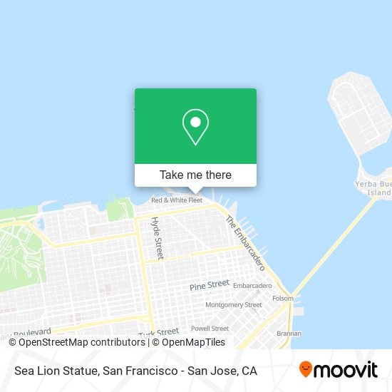 Mapa de Sea Lion Statue