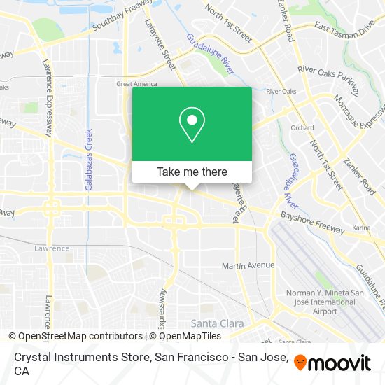 Mapa de Crystal Instruments Store