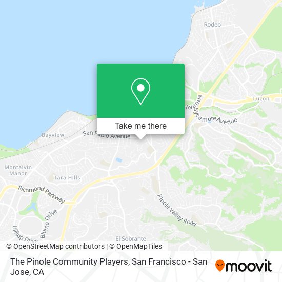 The Pinole Community Players map