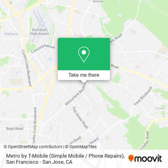 Metro by T-Mobile (Simple Mobile / Phone Repairs) map