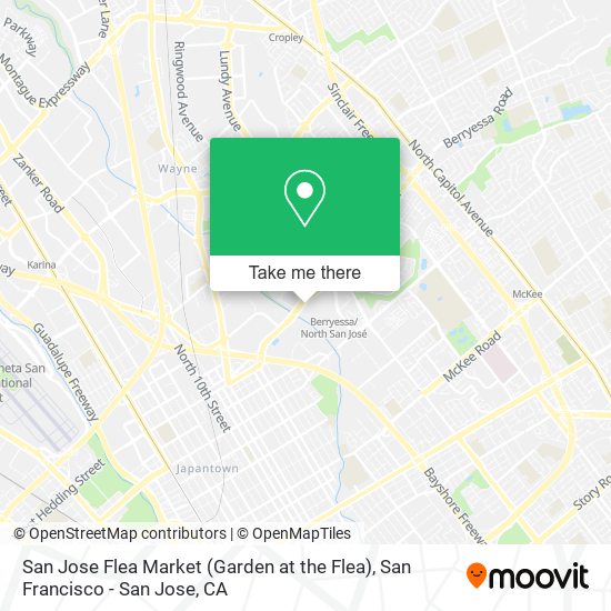 San Jose Flea Market (Garden at the Flea) map