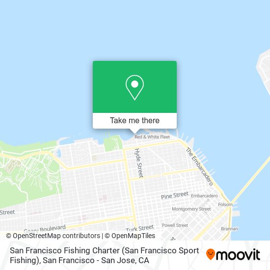 Mapa de San Francisco Fishing Charter