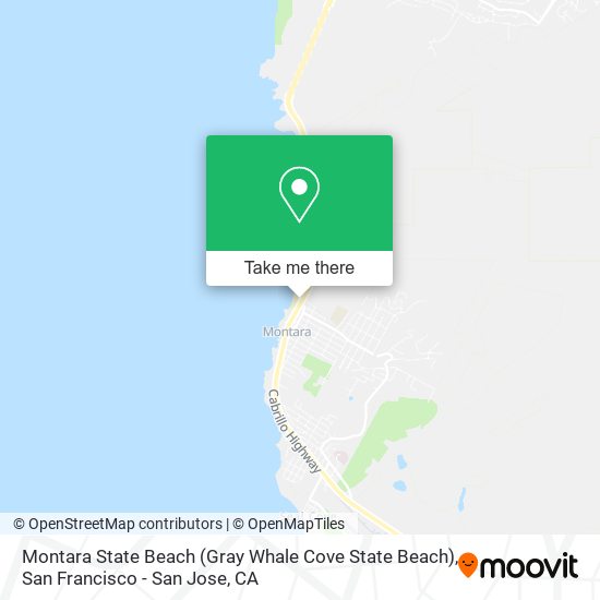 Montara State Beach (Gray Whale Cove State Beach) map