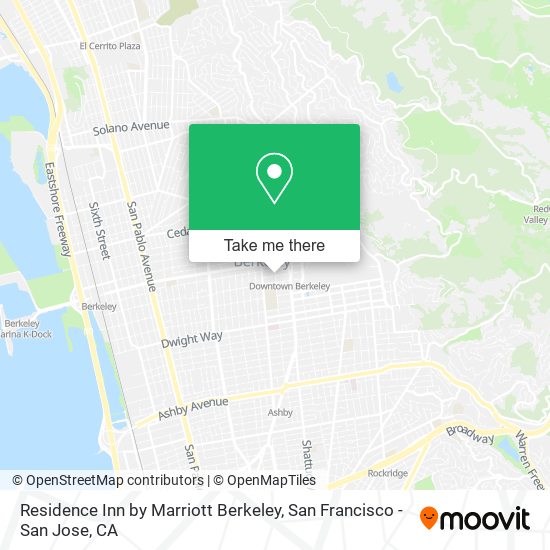 Mapa de Residence Inn by Marriott Berkeley