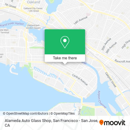 Alameda Auto Glass Shop map