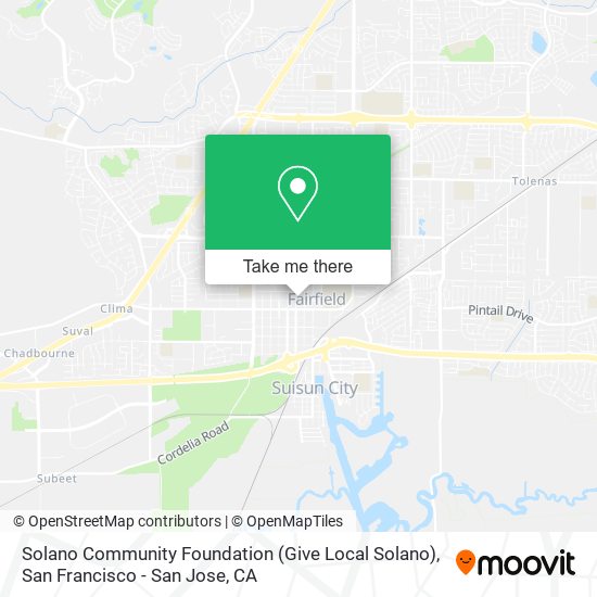Solano Community Foundation (Give Local Solano) map