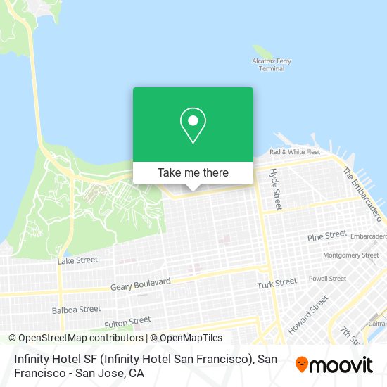 Infinity Hotel SF (Infinity Hotel San Francisco) map