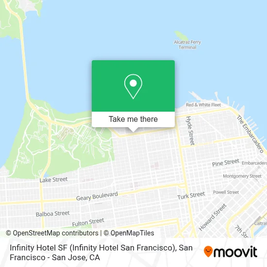 Infinity Hotel SF (Infinity Hotel San Francisco) map