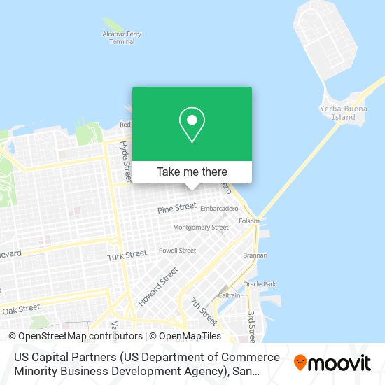 Mapa de US Capital Partners (US Department of Commerce Minority Business Development Agency)