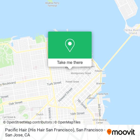 Mapa de Pacific Hair (His Hair San Francisco)