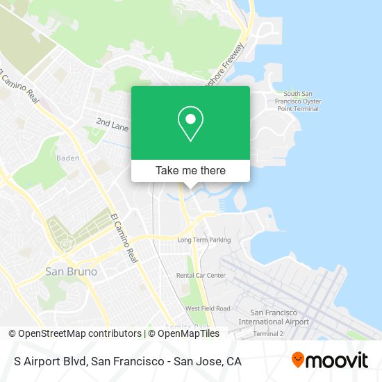 S Airport Blvd map