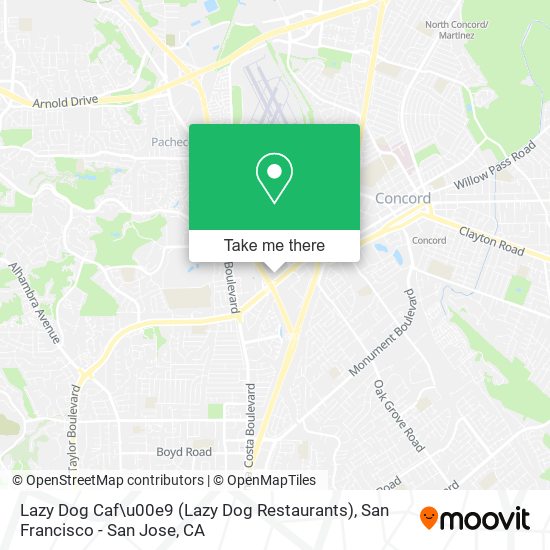 Mapa de Lazy Dog Caf\u00e9 (Lazy Dog Restaurants)