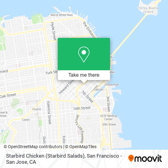 Mapa de Starbird Chicken (Starbird Salads)