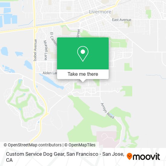 Custom Service Dog Gear map