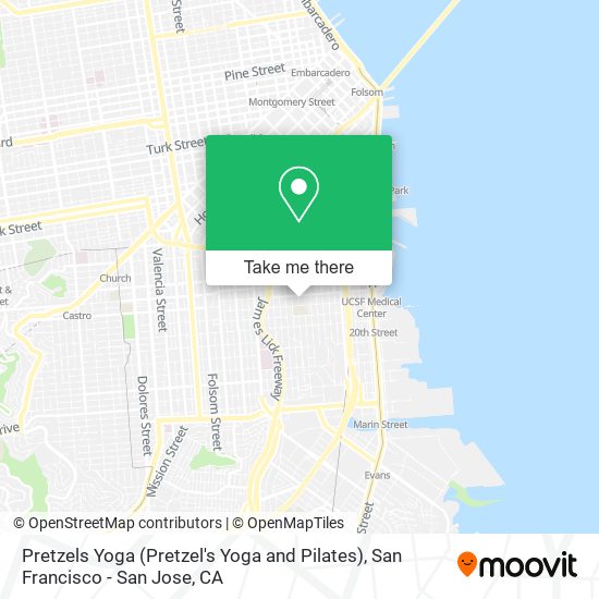 Mapa de Pretzels Yoga (Pretzel's Yoga and Pilates)