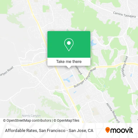 Affordable Rates map