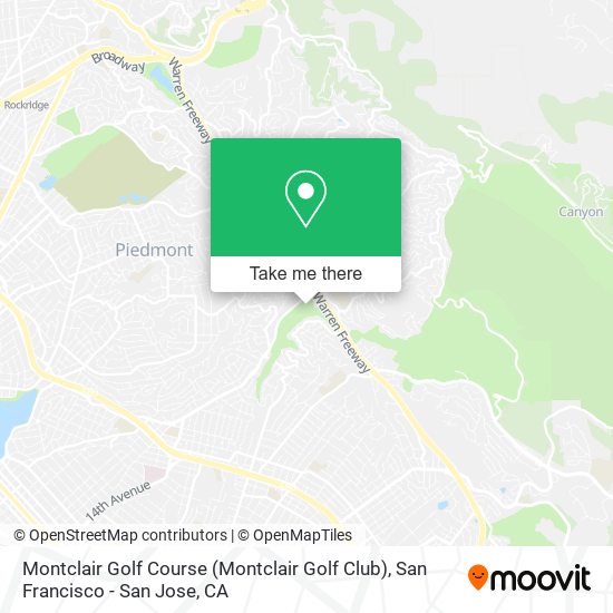 Montclair Golf Course (Montclair Golf Club) map