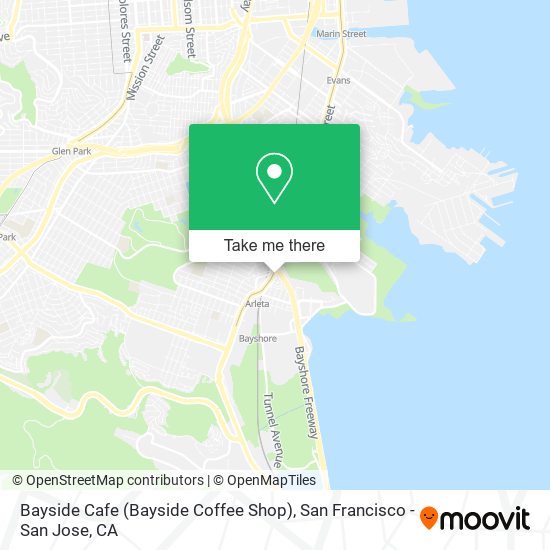 Mapa de Bayside Cafe (Bayside Coffee Shop)