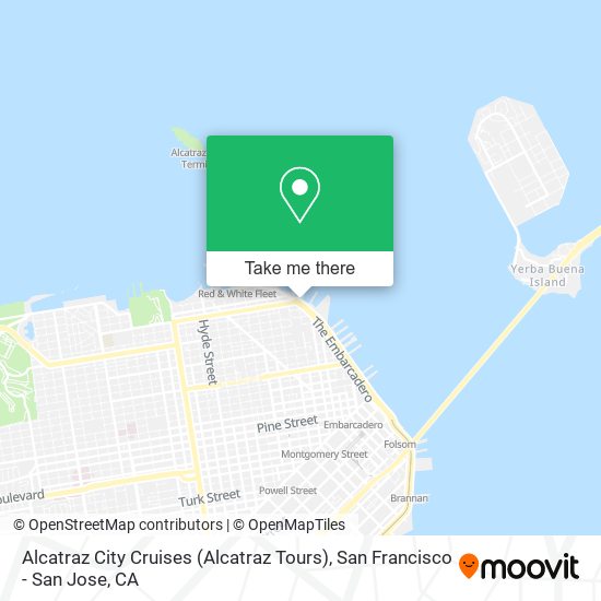 Alcatraz City Cruises (Alcatraz Tours) map