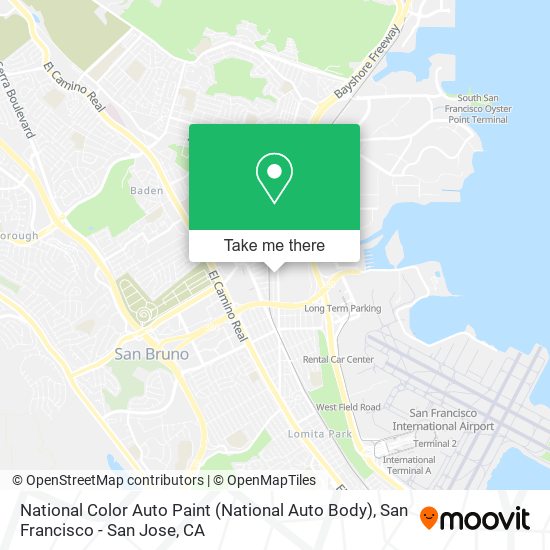 Mapa de National Color Auto Paint (National Auto Body)