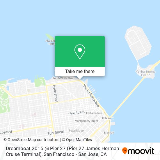 Dreamboat 2015 @ Pier 27 (Pier 27 James Herman Cruise Terminal) map
