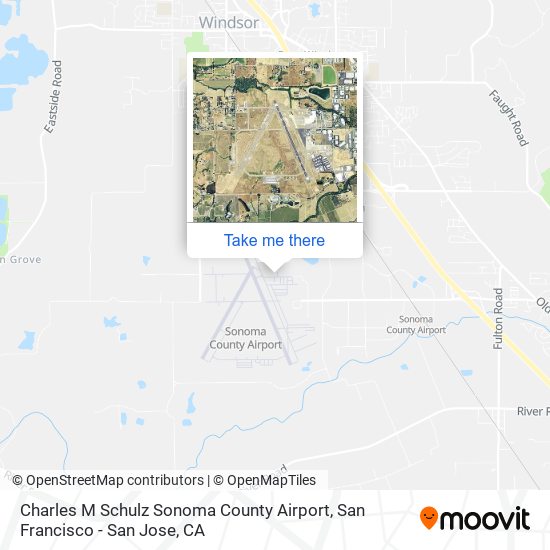 Charles M Schulz Sonoma County Airport map
