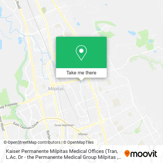 Mapa de Kaiser Permanente Milpitas Medical Offices