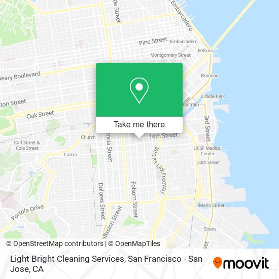 Light Bright Cleaning Services map