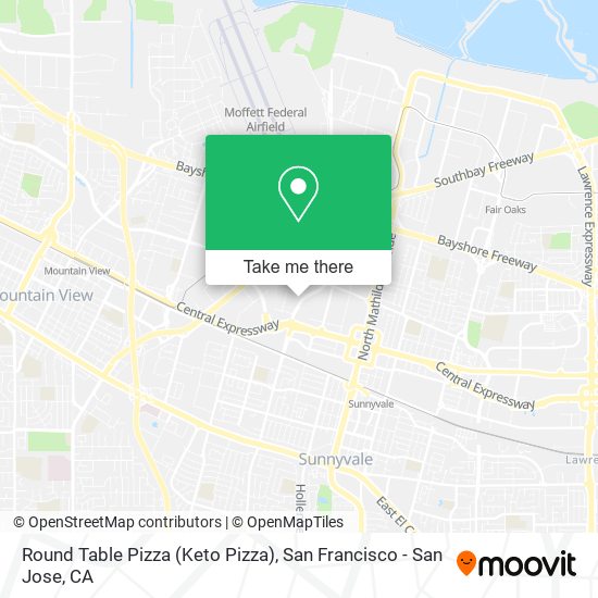 Mapa de Round Table Pizza (Keto Pizza)