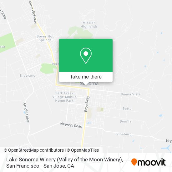 Lake Sonoma Winery (Valley of the Moon Winery) map