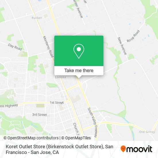 Mapa de Koret Outlet Store (Birkenstock Outlet Store)