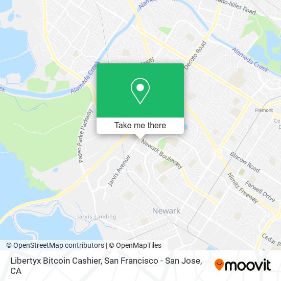 Libertyx Bitcoin Cashier map