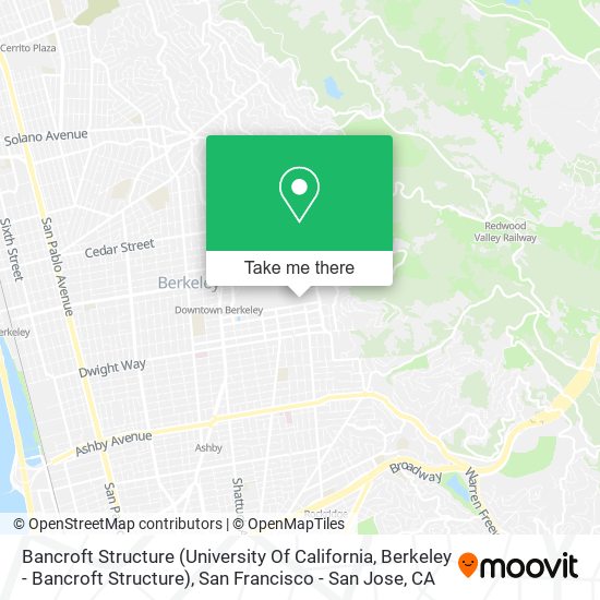 Bancroft Structure (University Of California, Berkeley - Bancroft Structure) map