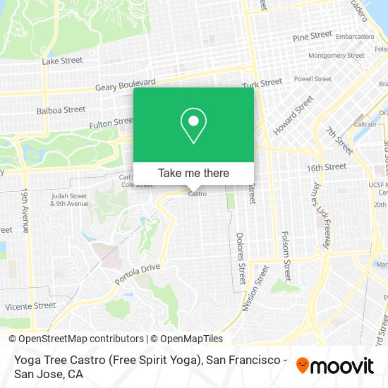 Yoga Tree Castro (Free Spirit Yoga) map