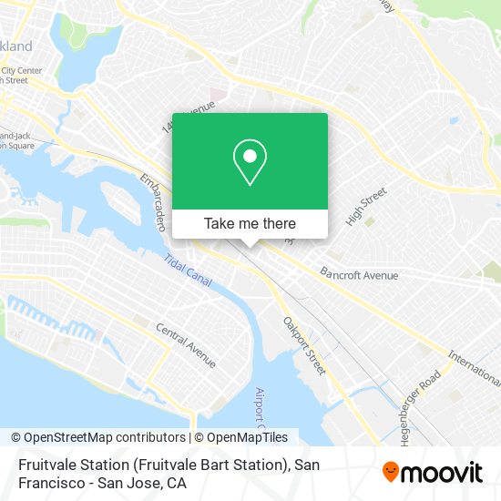 Mapa de Fruitvale Station (Fruitvale Bart Station)