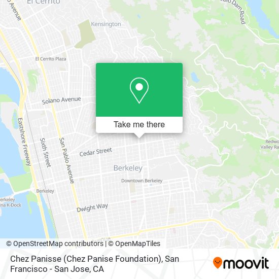 Mapa de Chez Panisse (Chez Panise Foundation)
