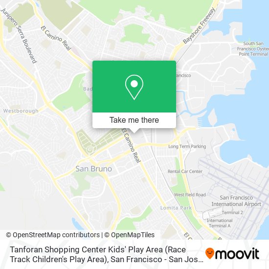 Mapa de Tanforan Shopping Center Kids' Play Area (Race Track Children's Play Area)