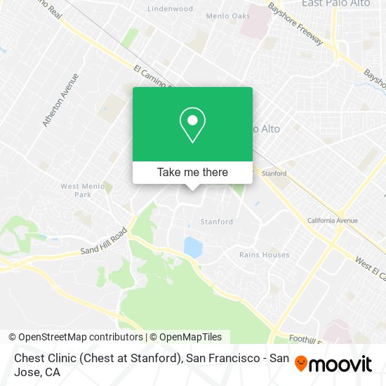 Chest Clinic (Chest at Stanford) map