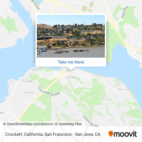Crockett, California map